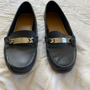 Coach Penny Loafers Navy size 9